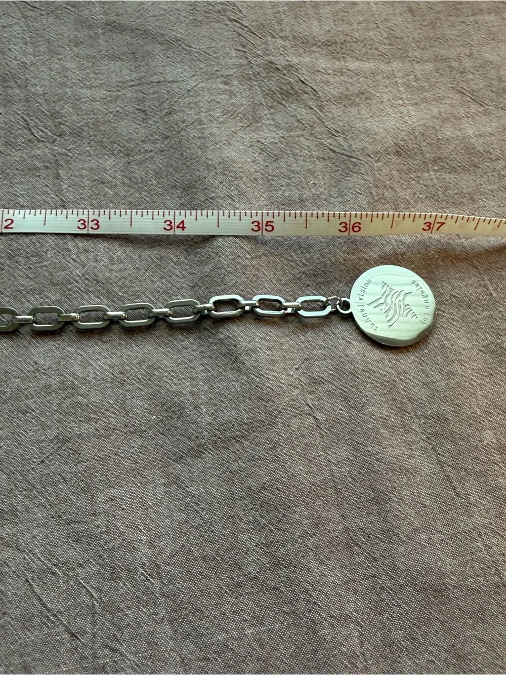 Shop Tunnel Vision Silver Retro Roundabout Chain Belt